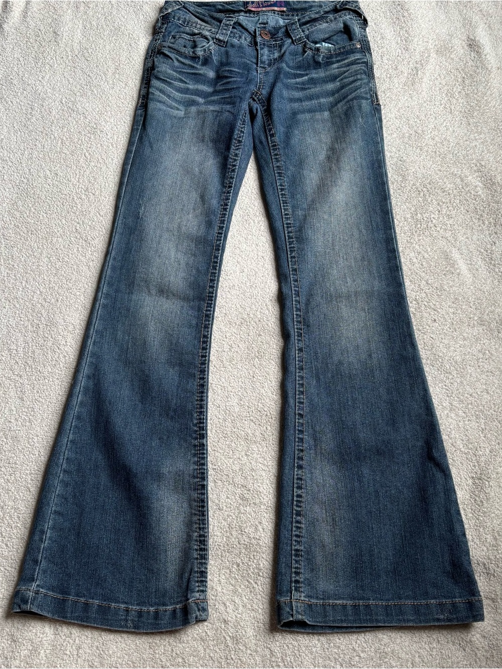 Y2K Wallflower Blue Flare Jeans size 1